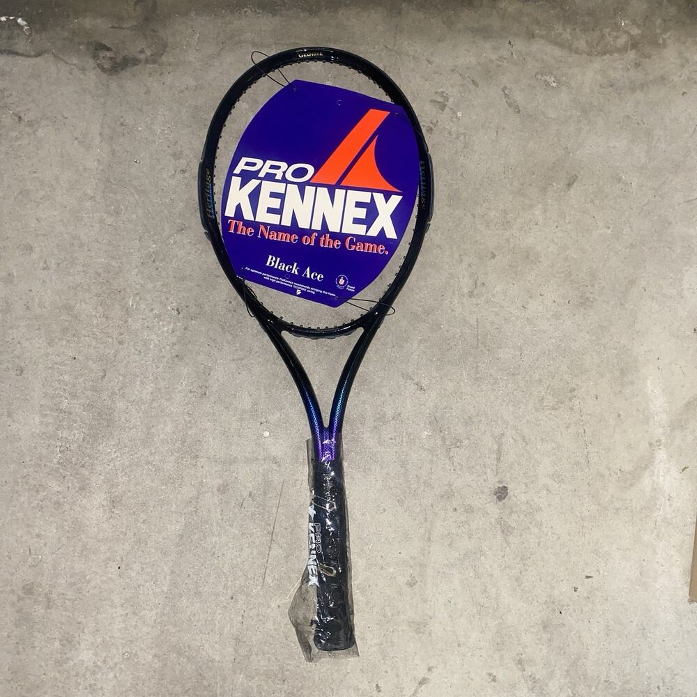 Pro Kennex Black Ace Heritage Flex Logic Tennis Racquet Grip 3 : 4 3/8 As Is